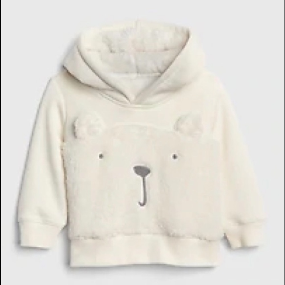 NWT Baby Gap Sherpa Bear Hoodie